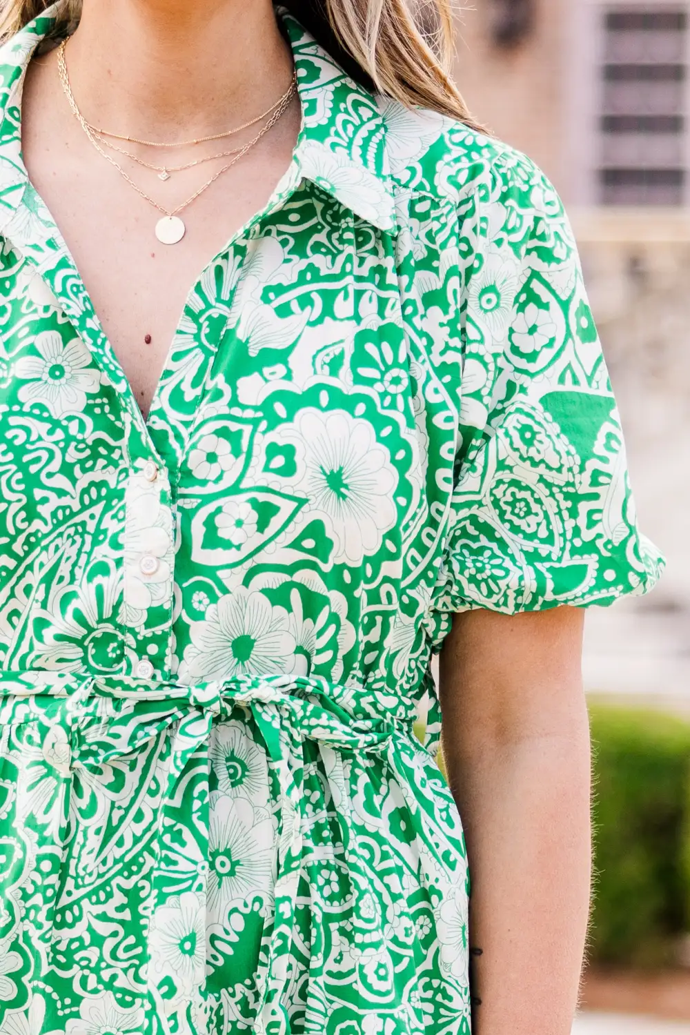 One Deep Breath Dress, Green