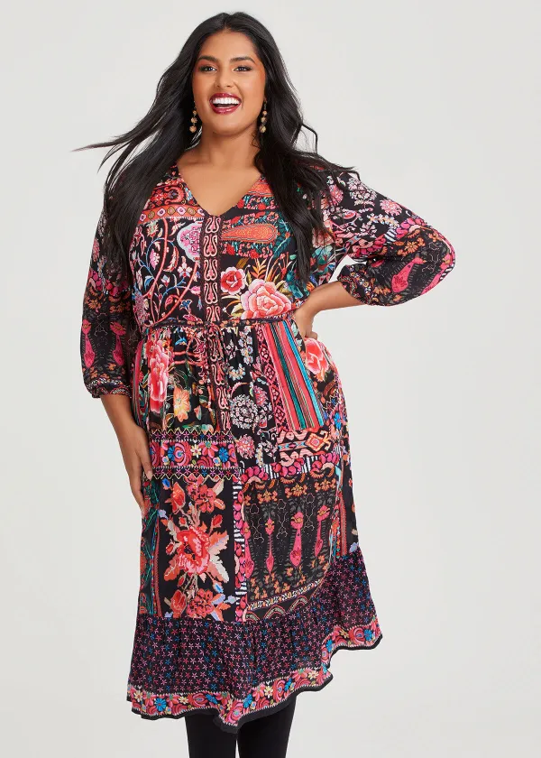 Natural Luisa Tier Dress