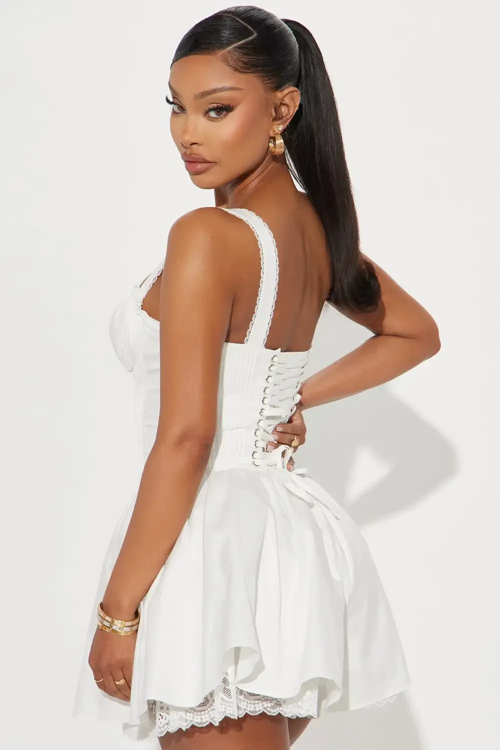 Fall For Me Romper - White