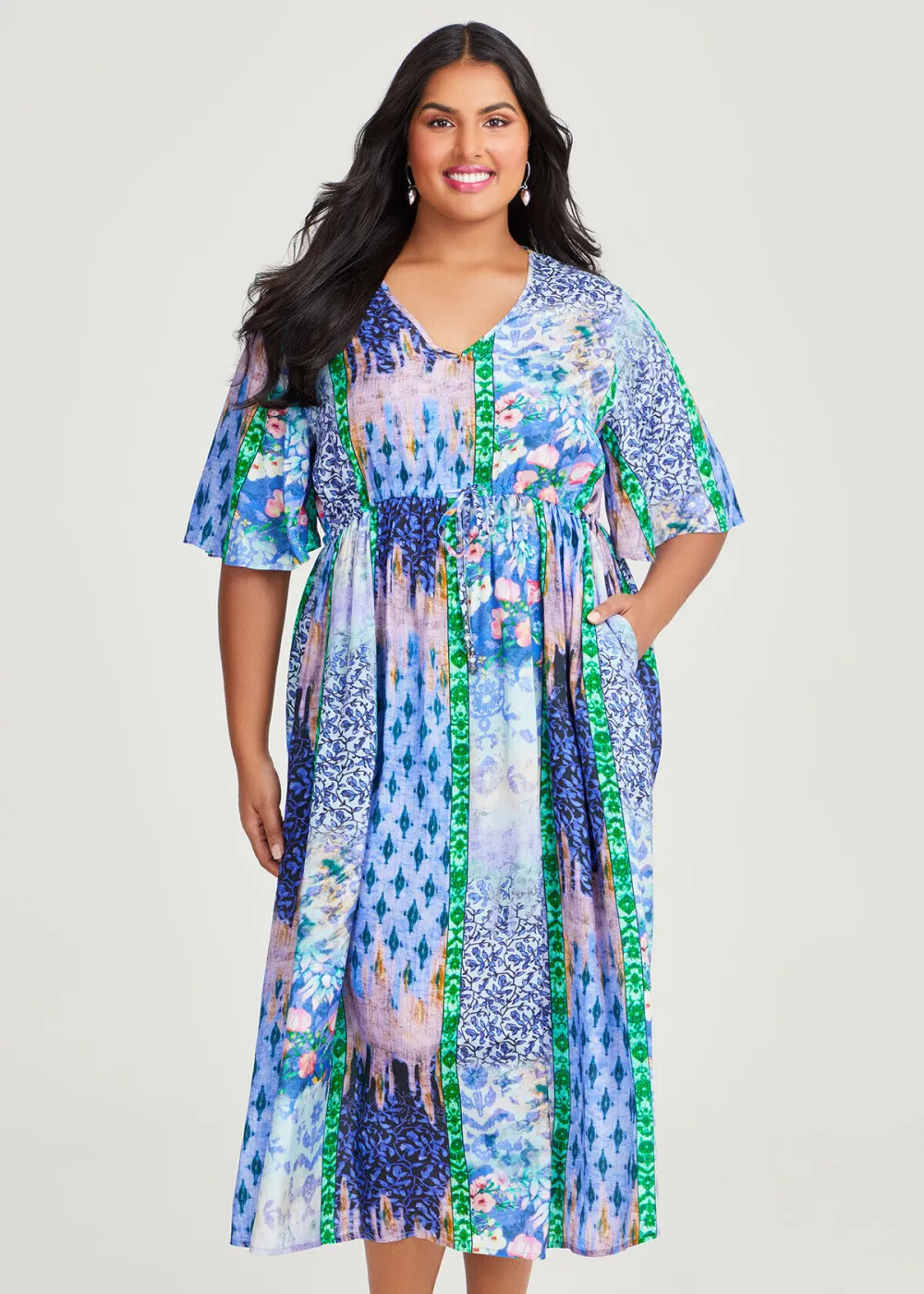 Natural Zinnia Summer Dress