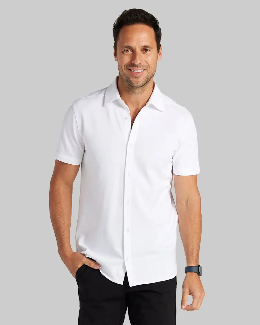 Bayside Oxford Short Sleeve Button Down