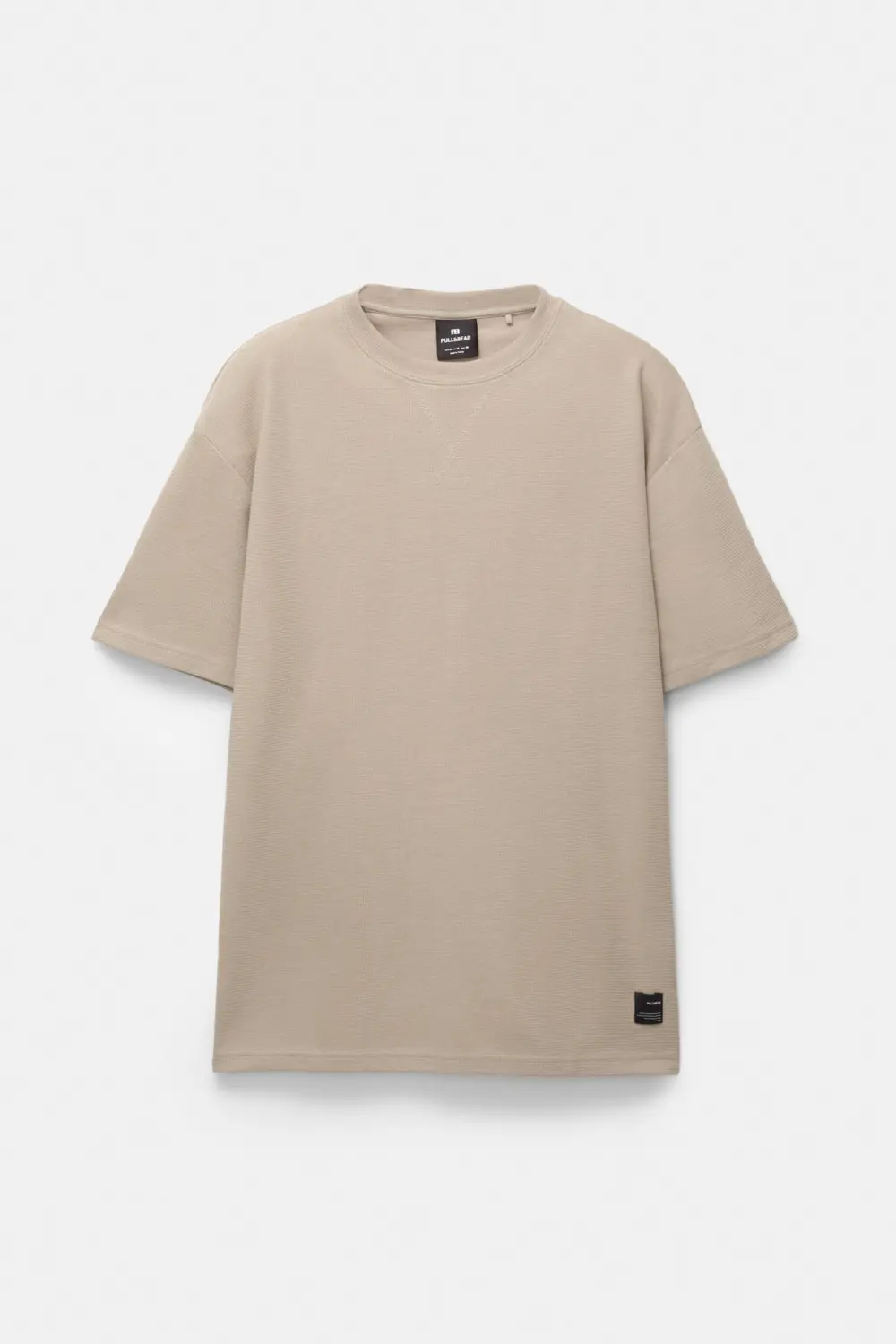 Basic short sleeve textured T-shirt