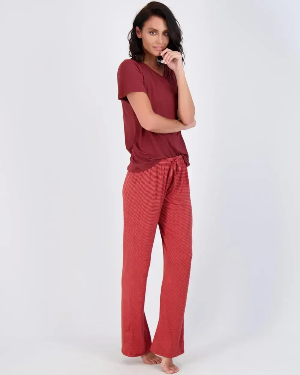 2 Pack: Women’s Pajama Set Super-Soft Short & Long Sleeve Top With Pants (Available In Plus Size)