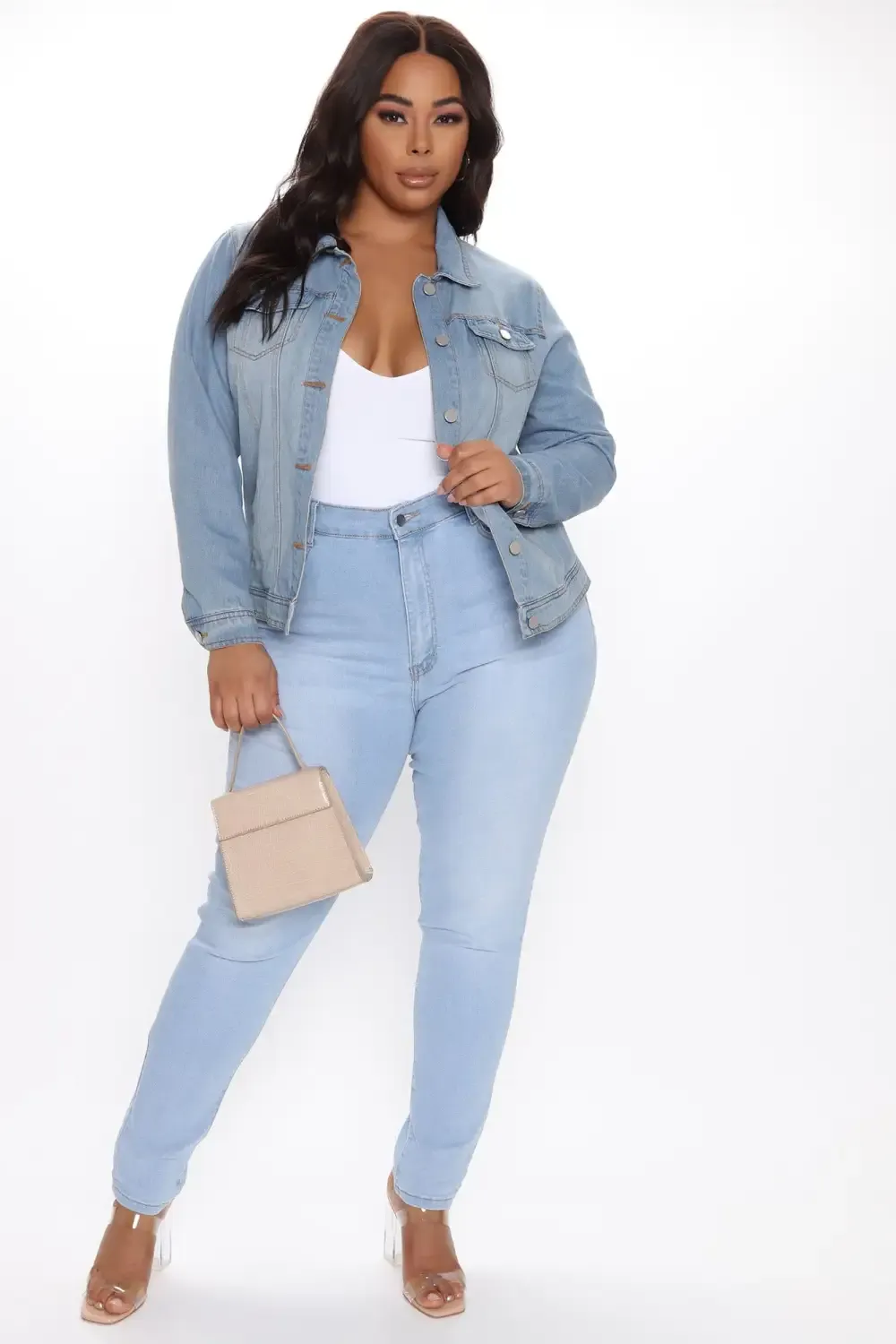 Let's Take The Back Road Denim Jacket - Medium Blue Wash