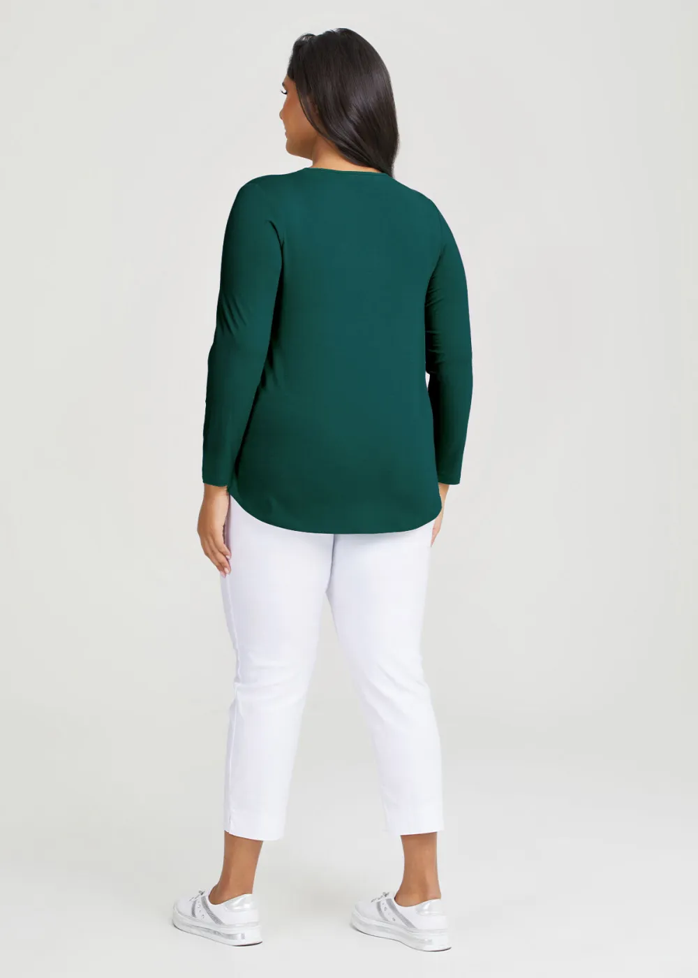Natural Everyday V-neck Long Sleeve Top