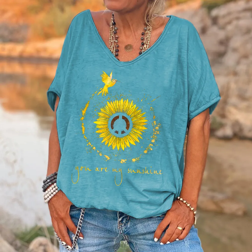 You Are My Sunshine Printed Women's T-shirt