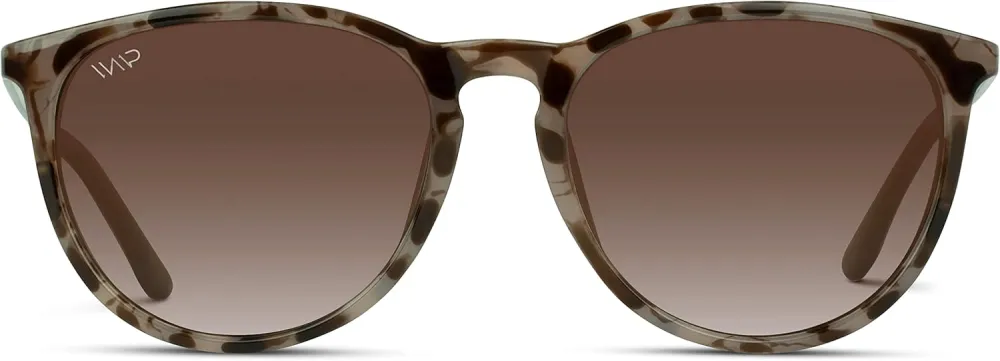 WearMe Pro Women's Round Sunglasses with Polarized UV Protection, Trendy Retro Designer Style