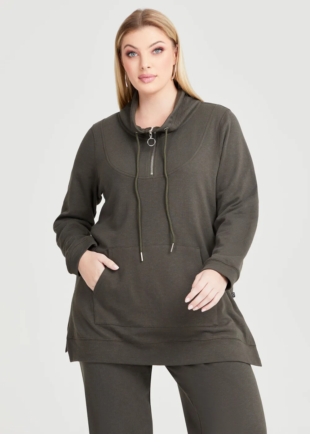 Funnel Neck Active Tunic