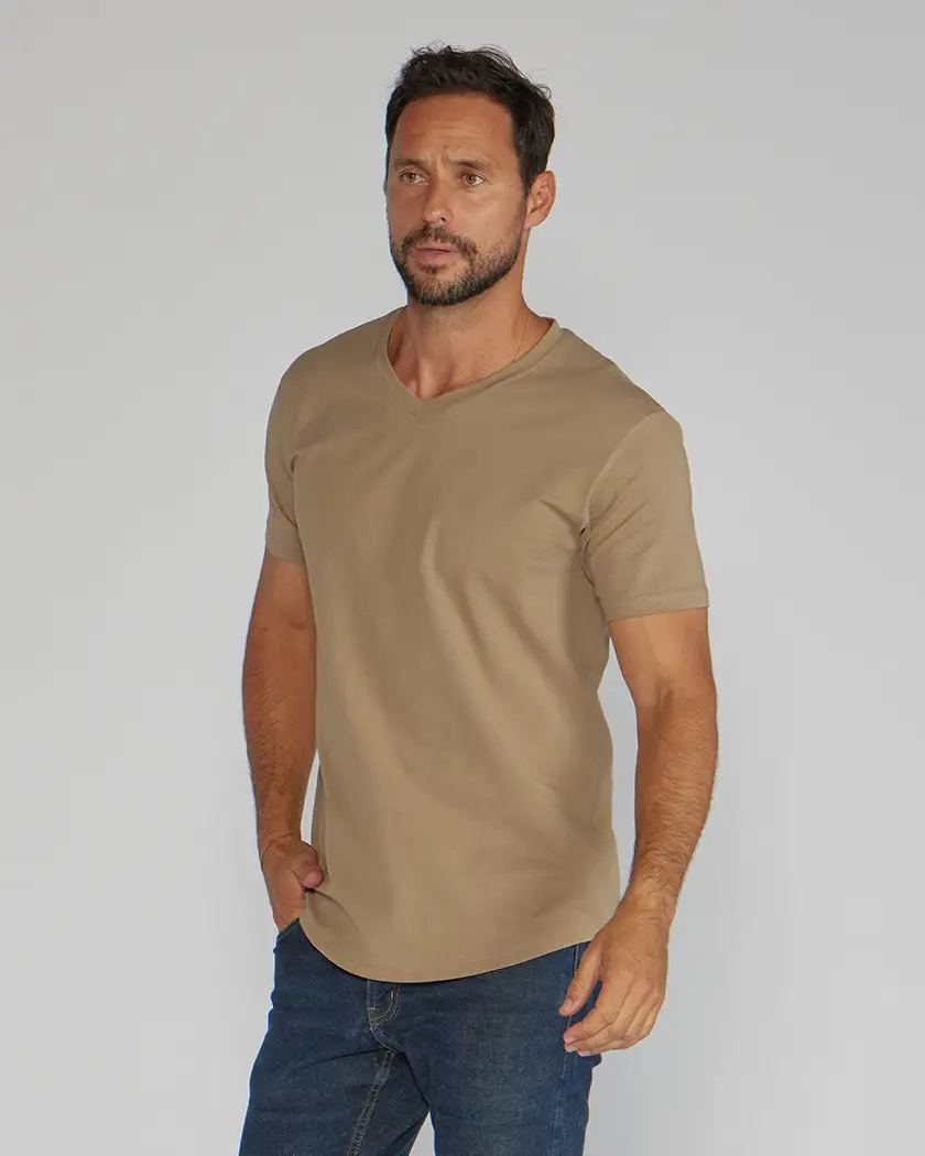 Drop-Cut V-Neck: Lux