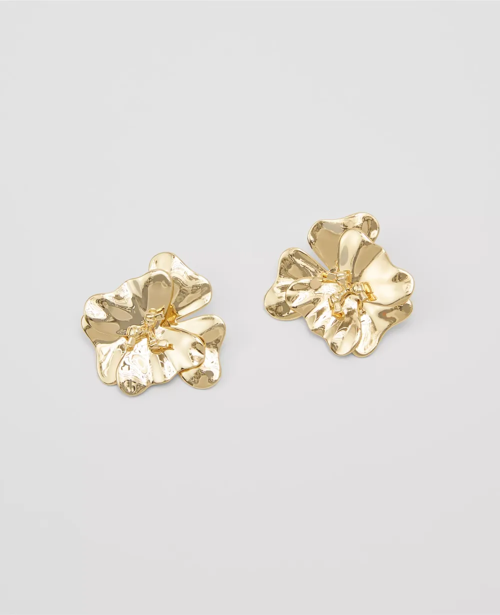 Metal Flower Earrings