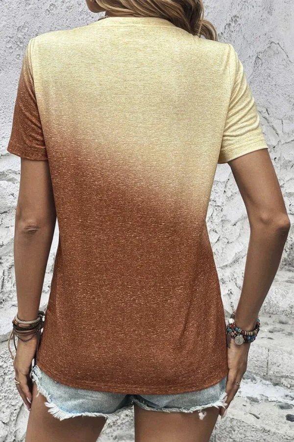 Ombre Patch Pocket Short Sleeve T-Shirt