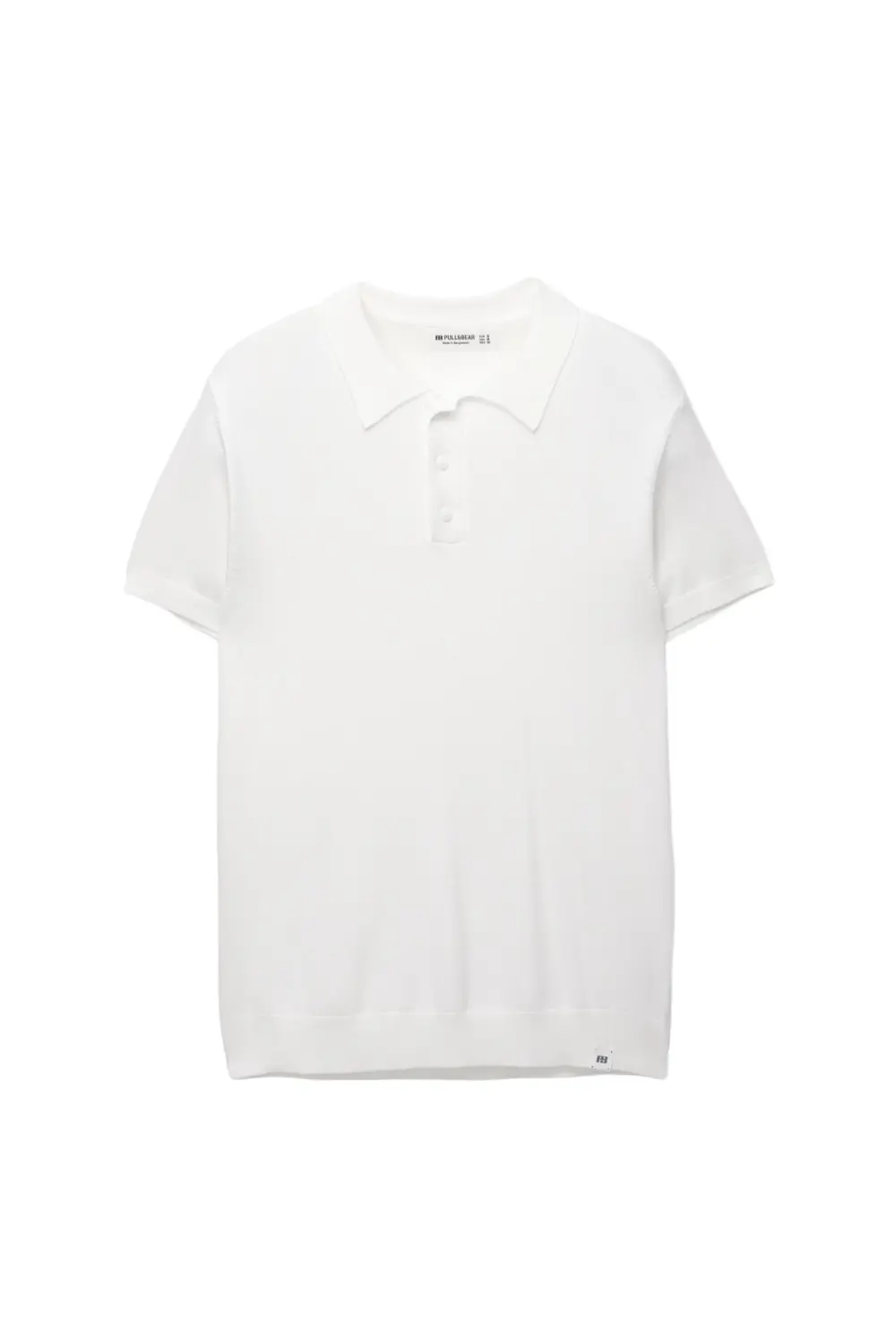 Short sleeve knit polo shirt