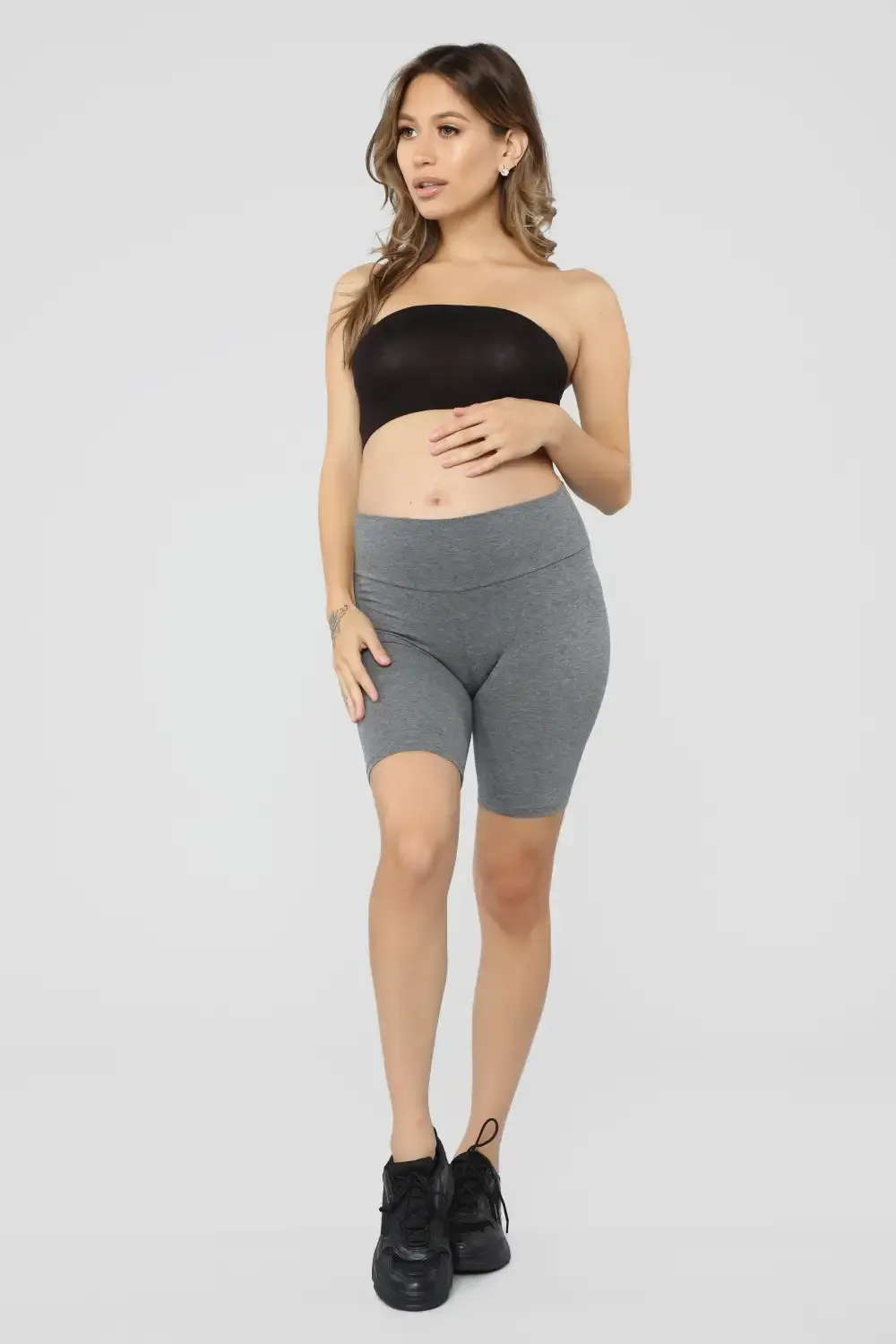 Brooke Biker Shorts - Grey