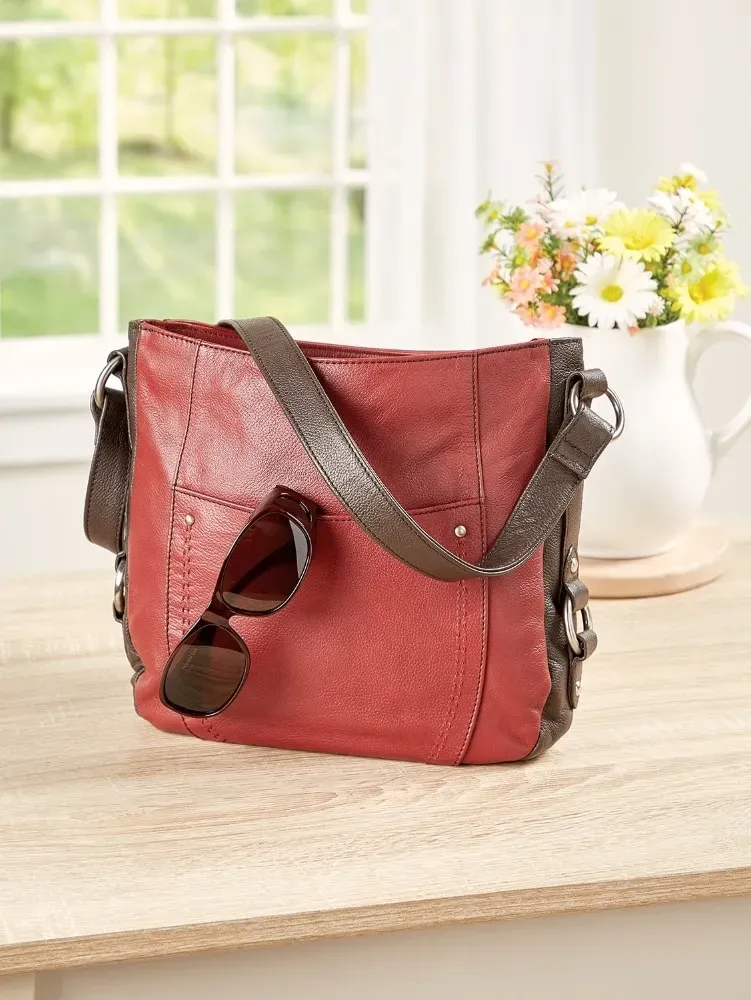 Ella Simone Manchester Leather Shoulder Bag