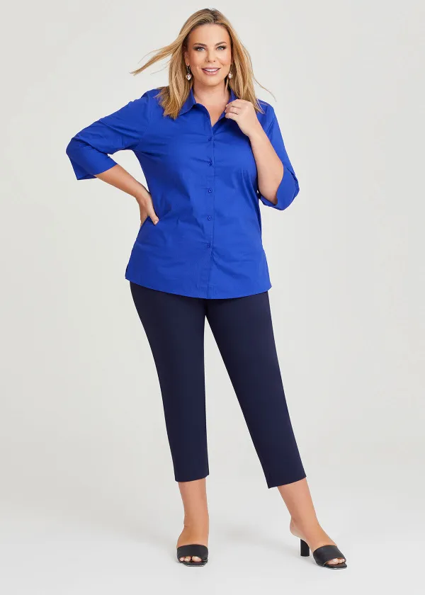 Stretch Cotton Poplin Shirt