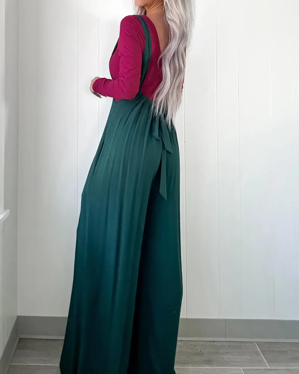 Burgundy Long Sleeve Bodysuit