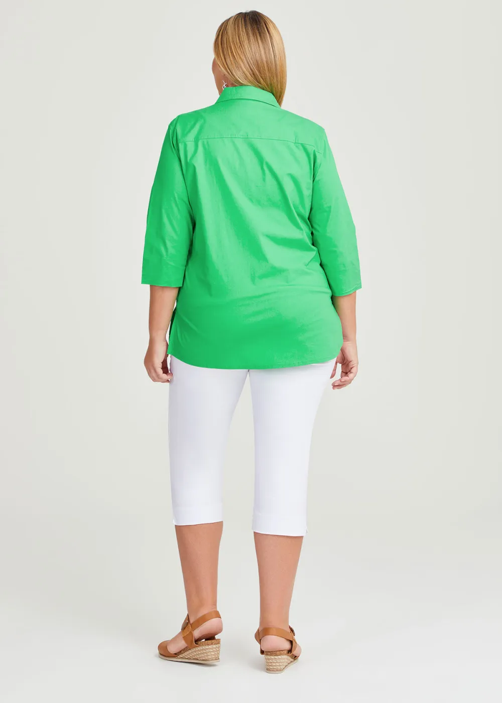 Stretch Cotton Poplin Shirt