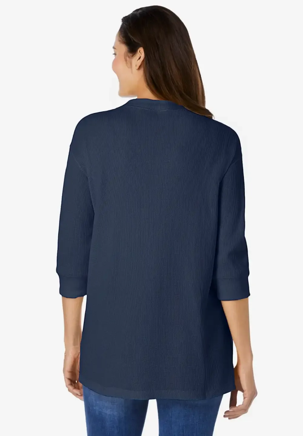 Three-Quarter Sleeve Thermal Sweatshirt