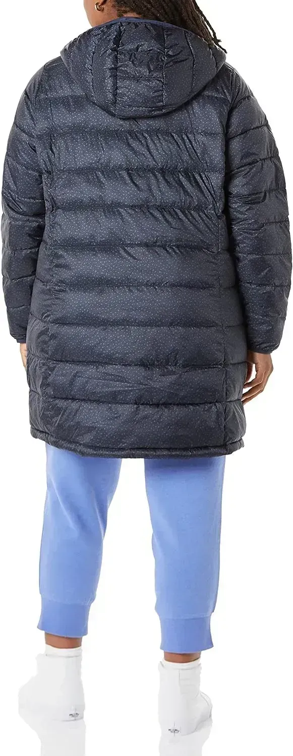 Women's Lightweight Water-Resistant Hooded Puffer Coat (Available in Plus Size)