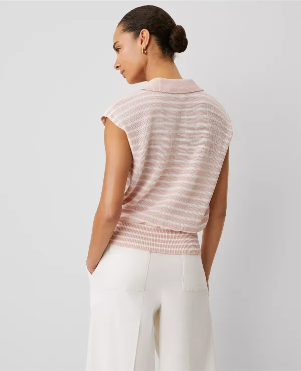 Weekend Collection Striped Wedge Sweater