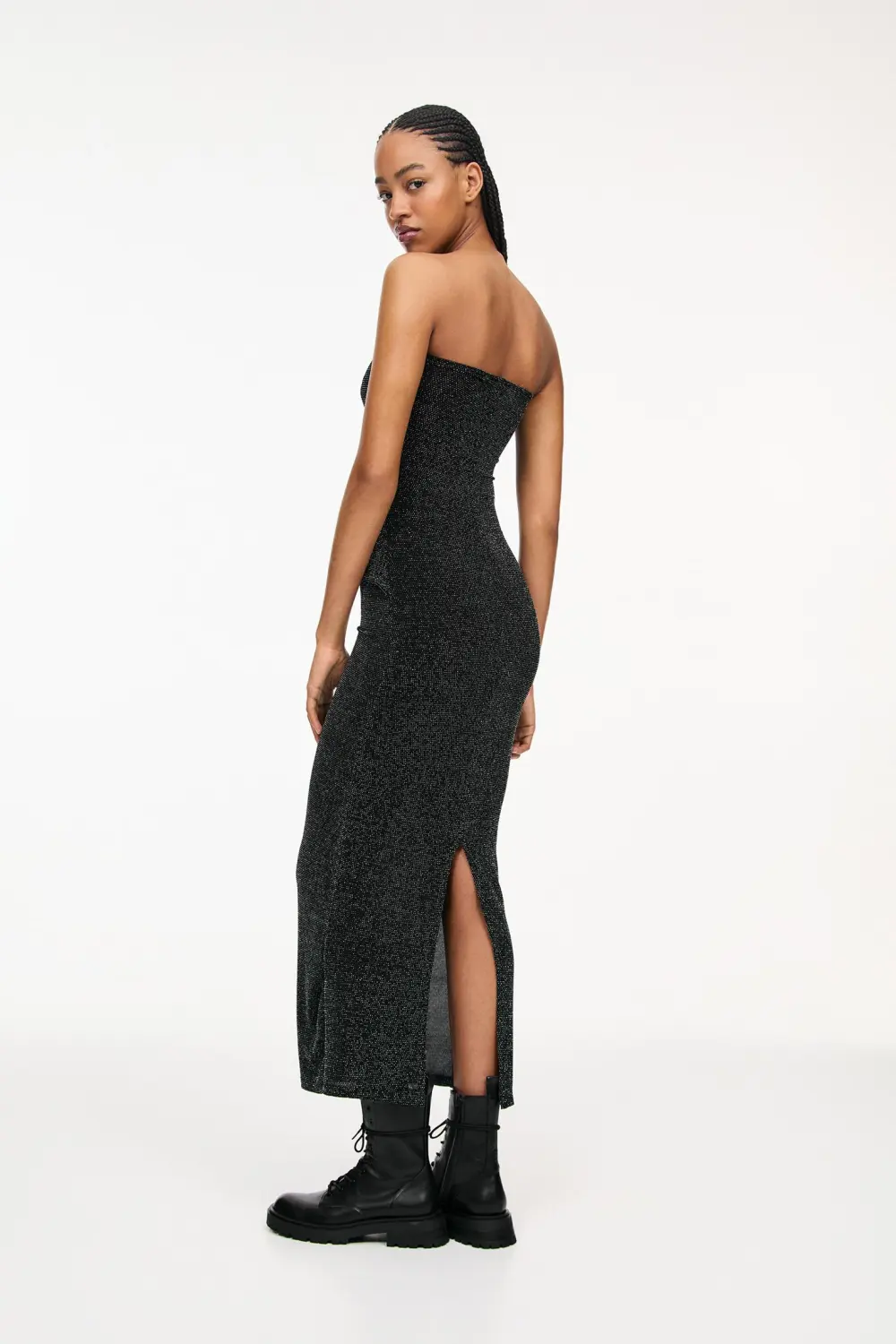 Vestido midi brillos