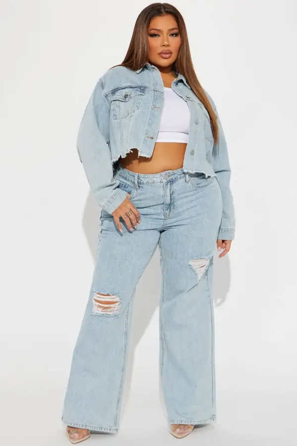 Fly By Night Denim Trucker Jacket - Light Wash