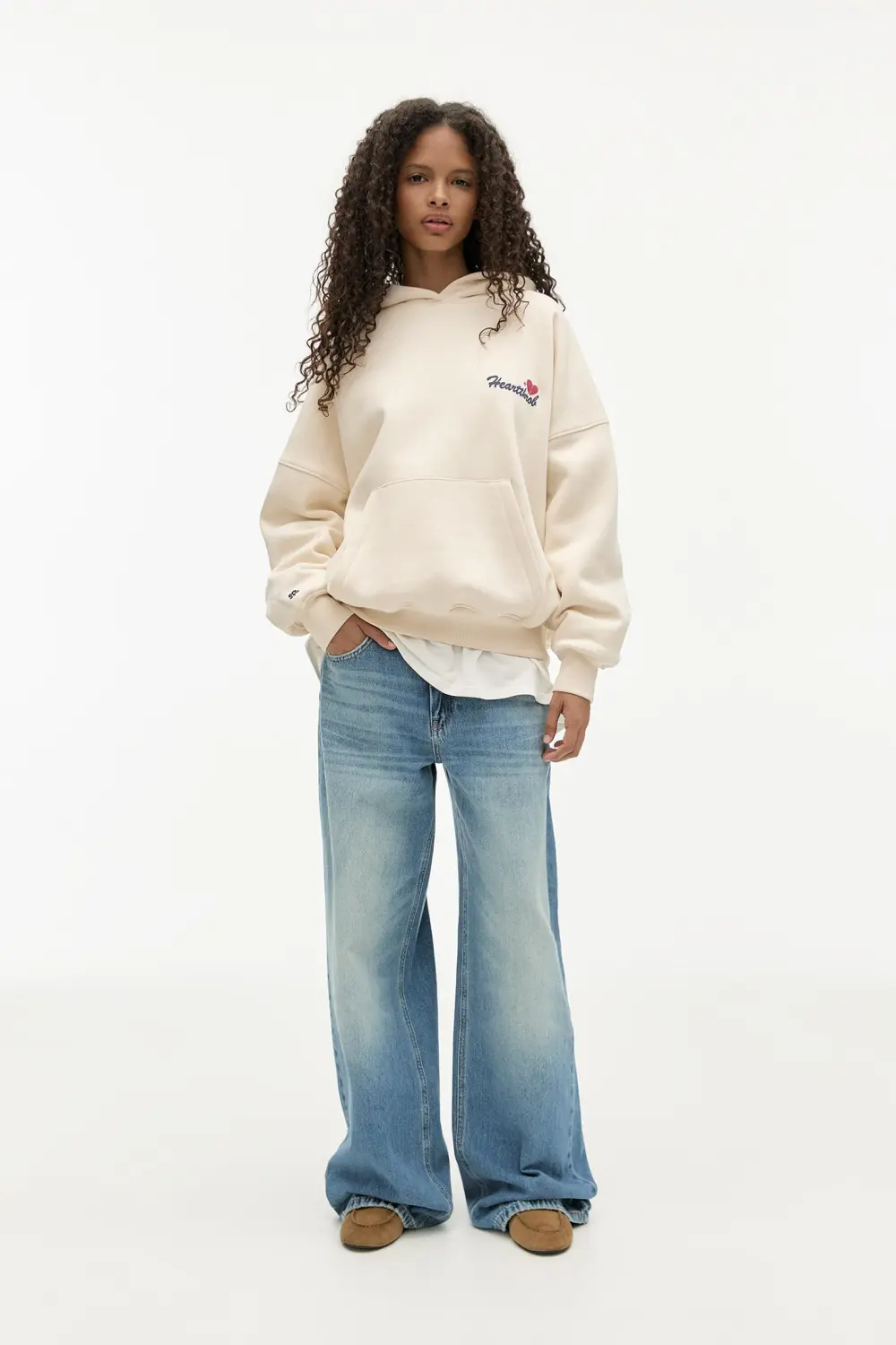 Sudadera capucha corazón roto