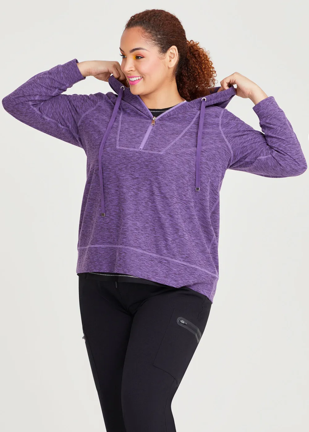 Brushed Tech Half Zip Top