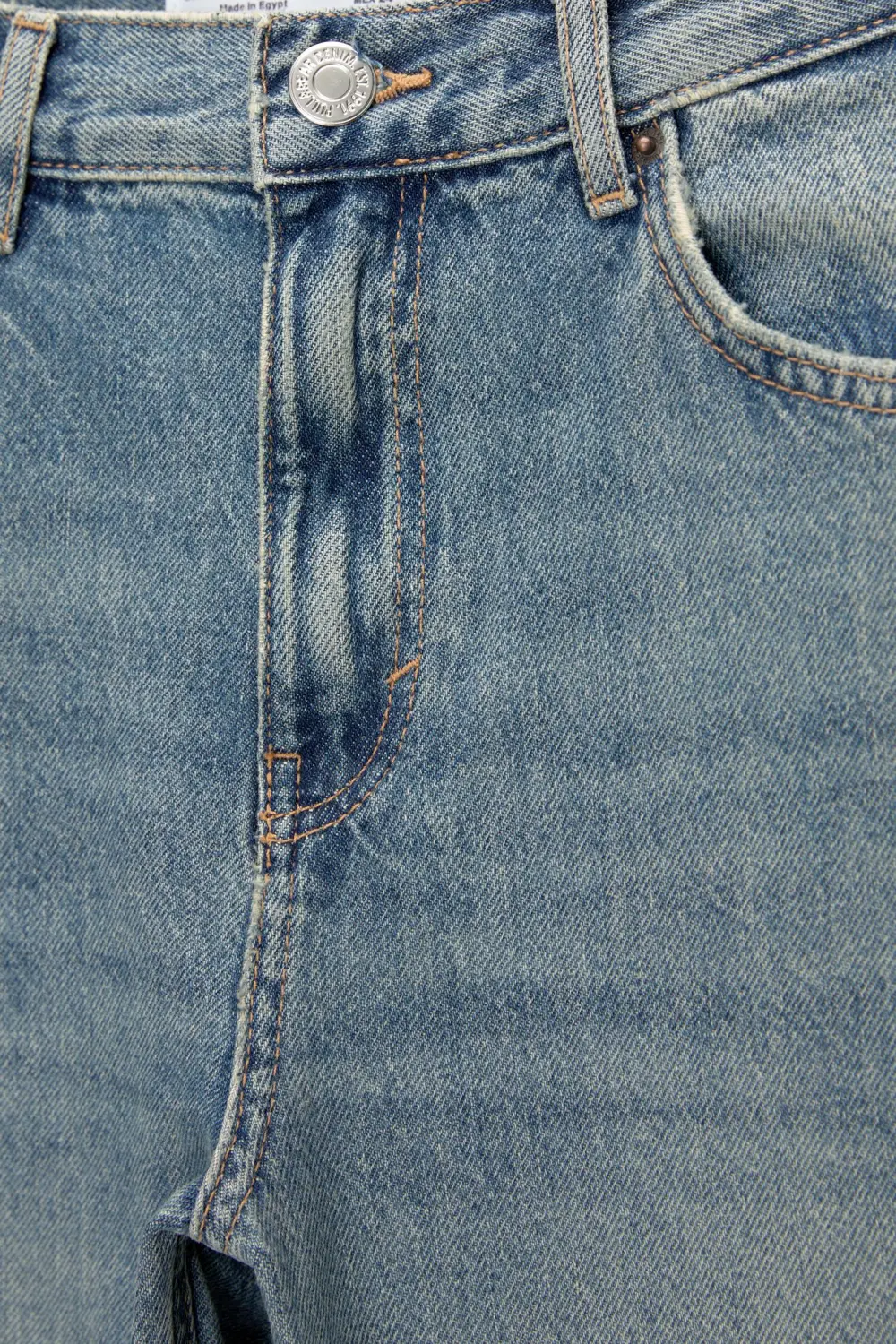 Jeans rectos tiro alto