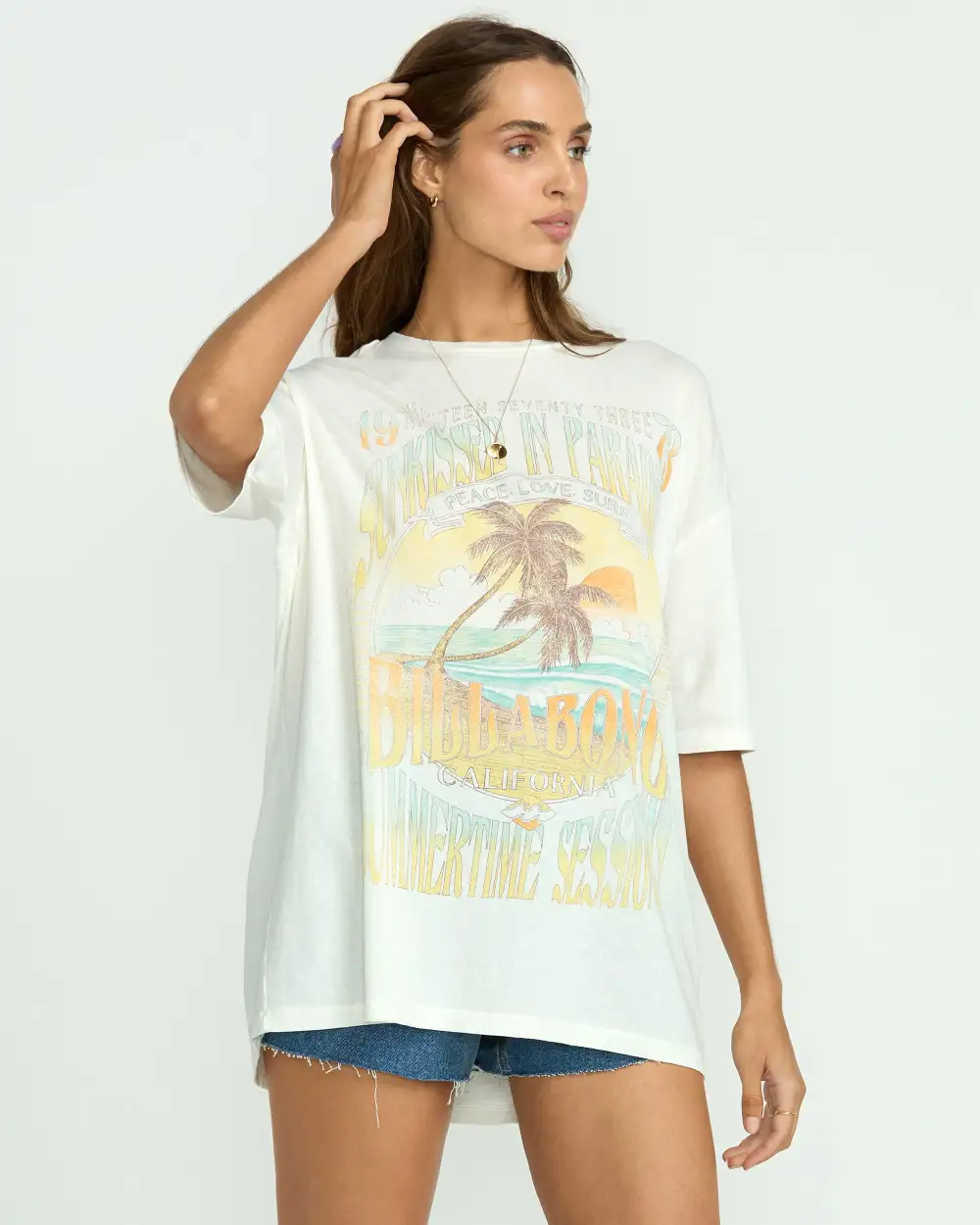 Sunset Mindset Tee - Salt Crystal
