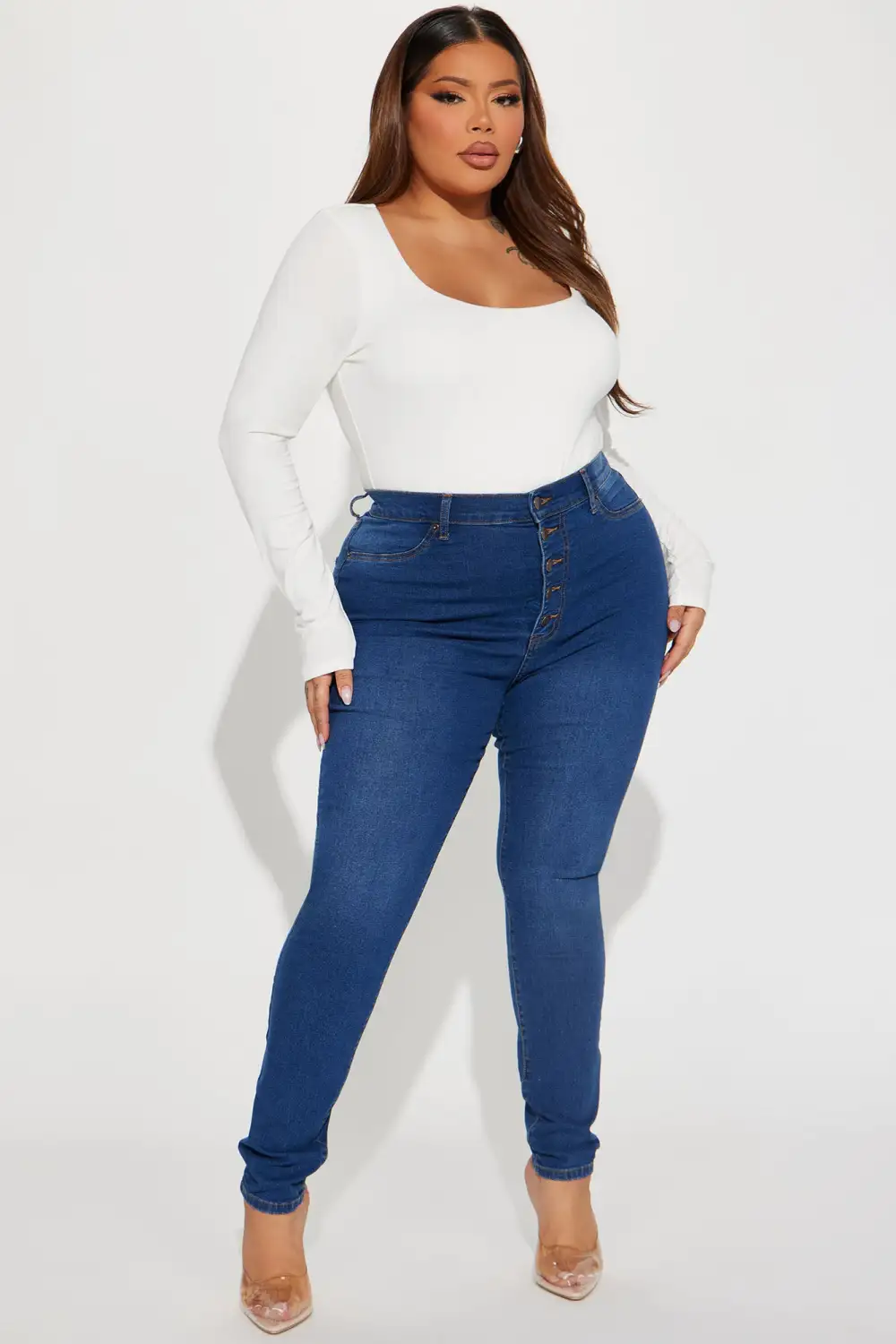 Show It Off Stretch Skinny Jean - Dark Wash