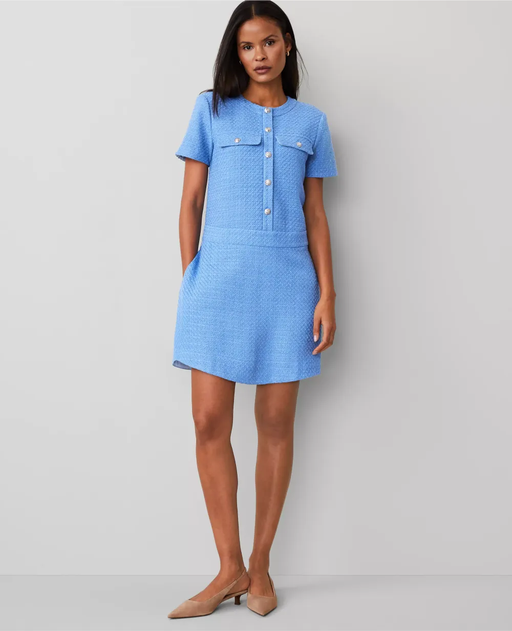 Tweed Flare Dress