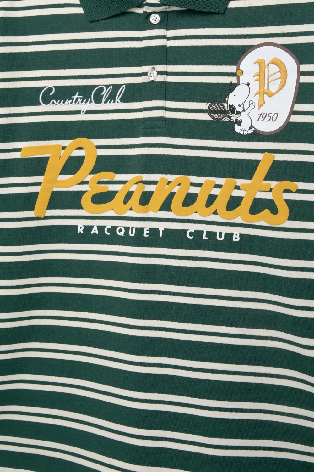 Striped Peanuts polo shirt