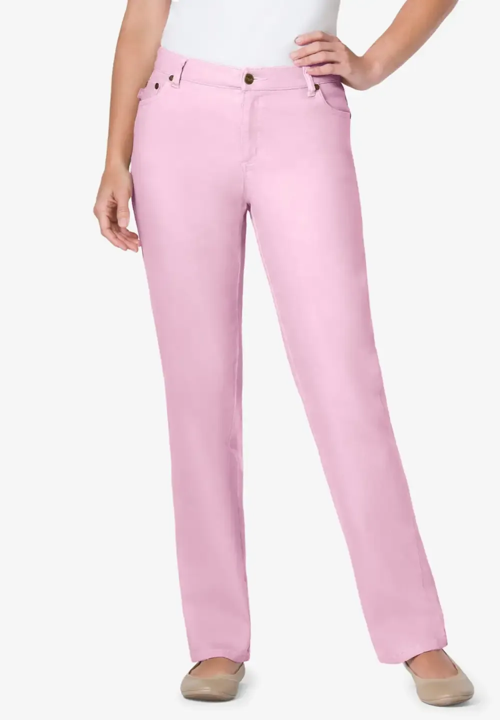 Straight-Leg Stretch Denim Jean