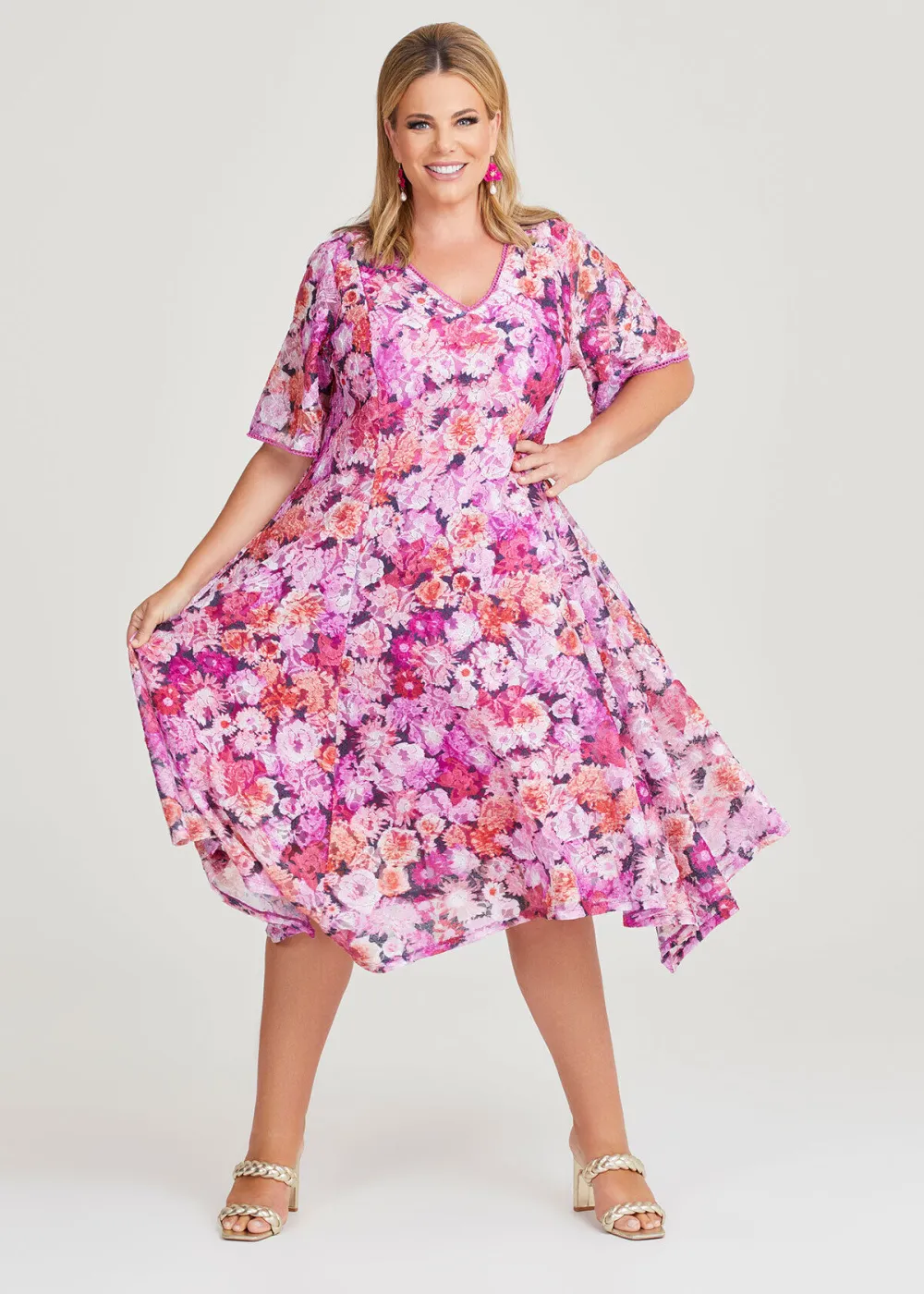 Bouquet Lace Cocktail Dress