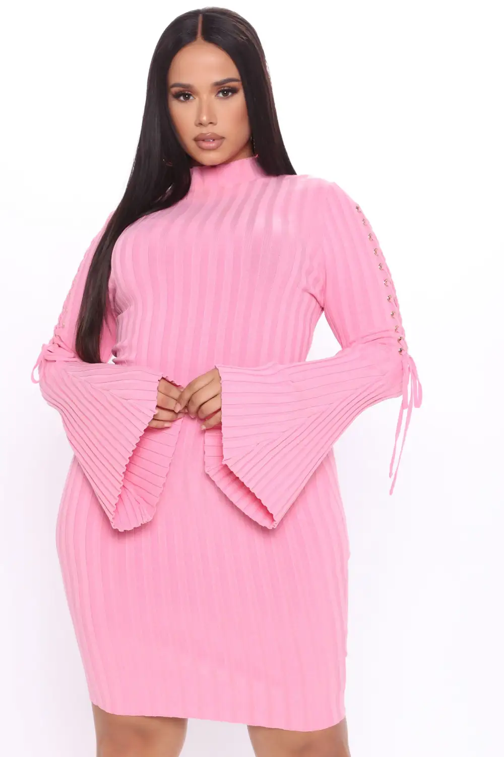 Next To Me Knit Dress - Pink