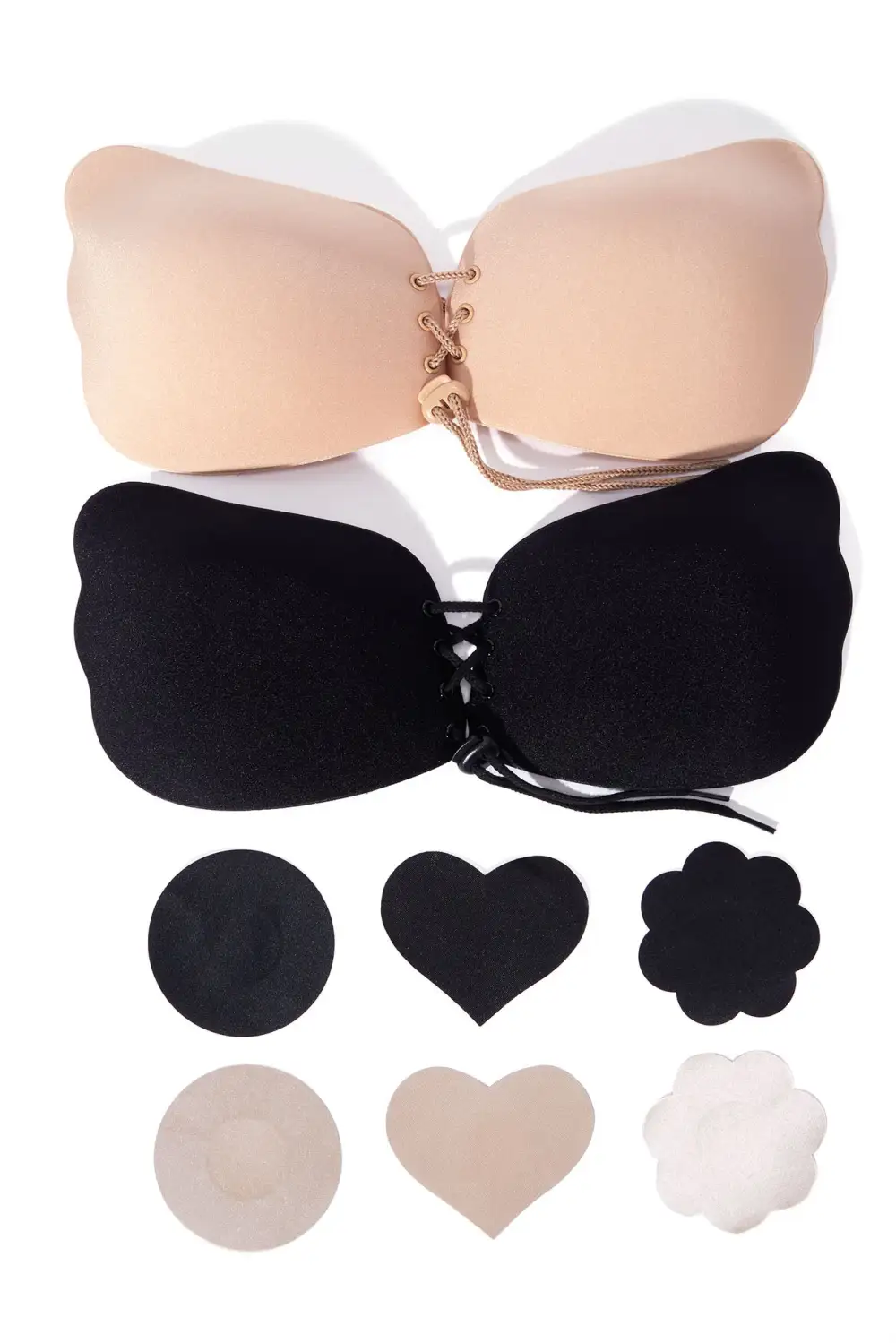 Getting You Close Pasties And Invisible Bra Set - Nude/combo