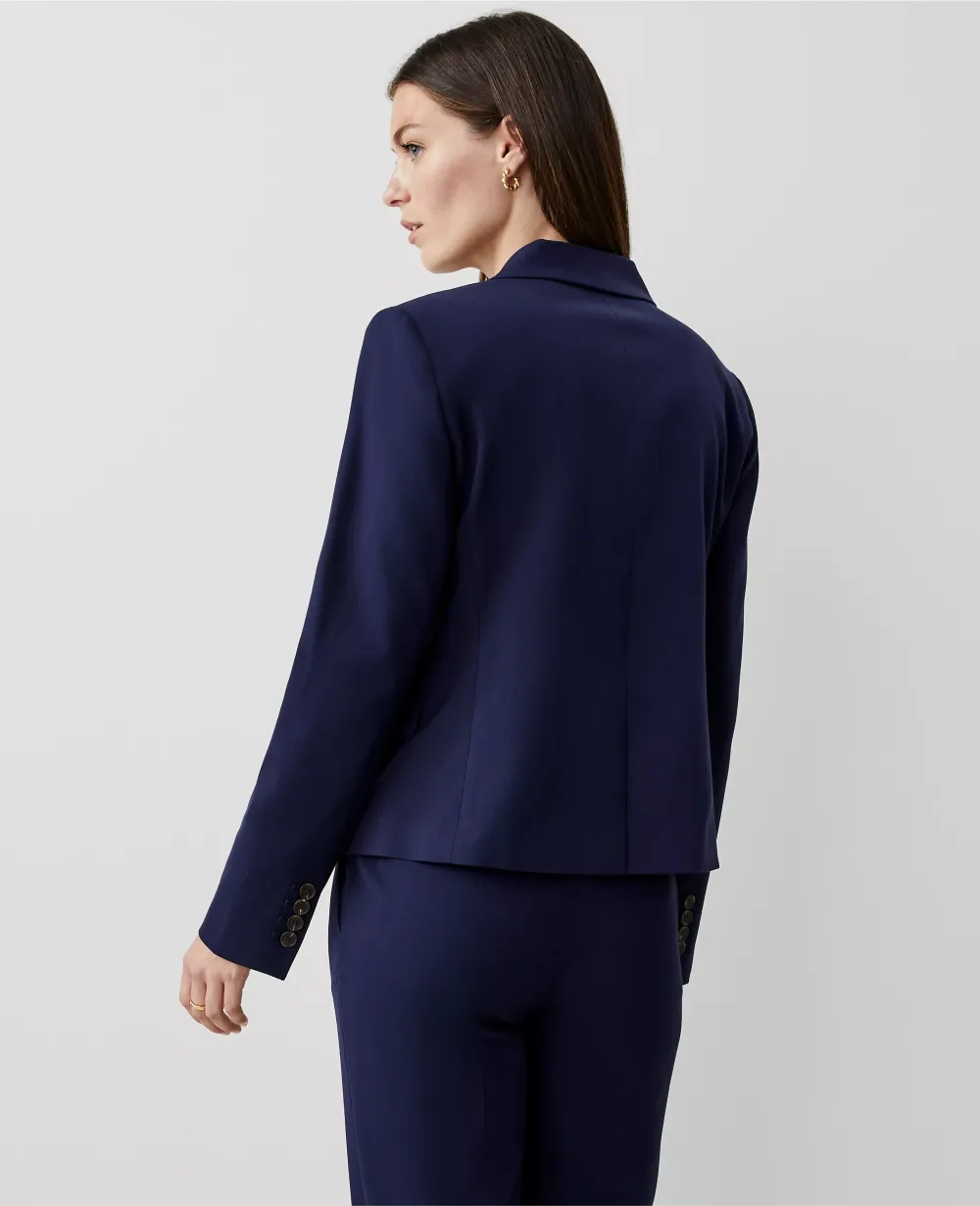 The Tailored Blazer in Textured Drape