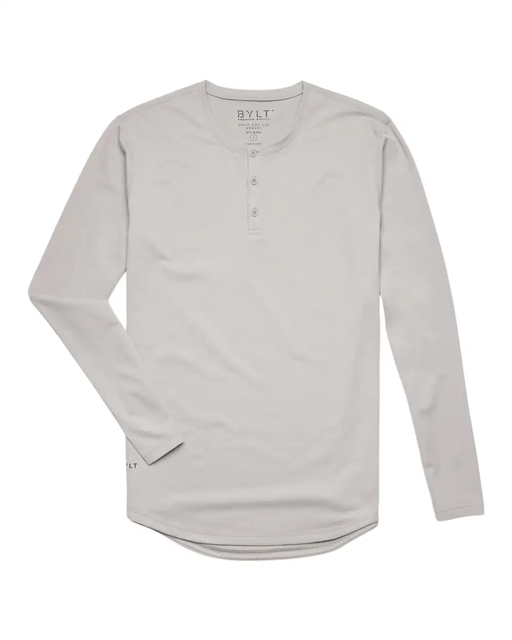 Henley Drop-Cut Long Sleeve: Lux