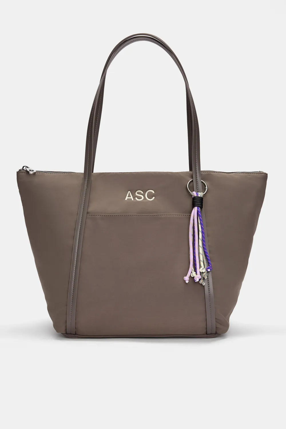 Bolso shopper nylon adorno
