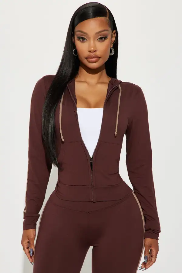 Tennis Courts III Zip Set - Chocolate
