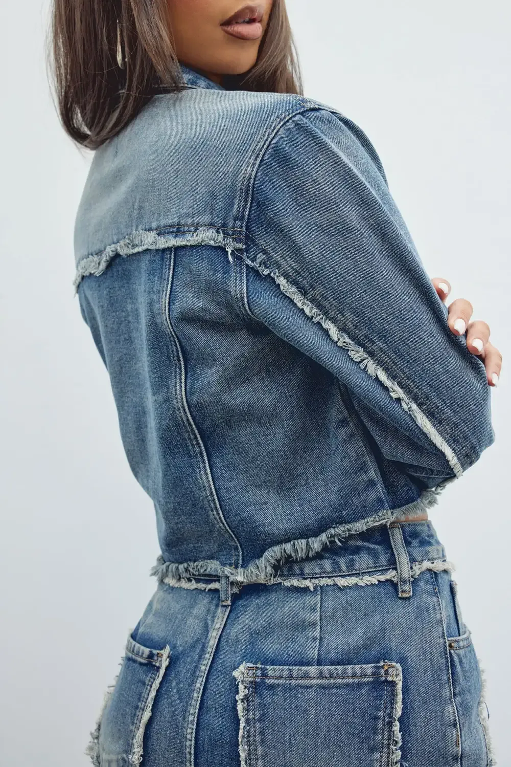 Yuma Tinted Non Stretch Denim Jacket - Medium Wash