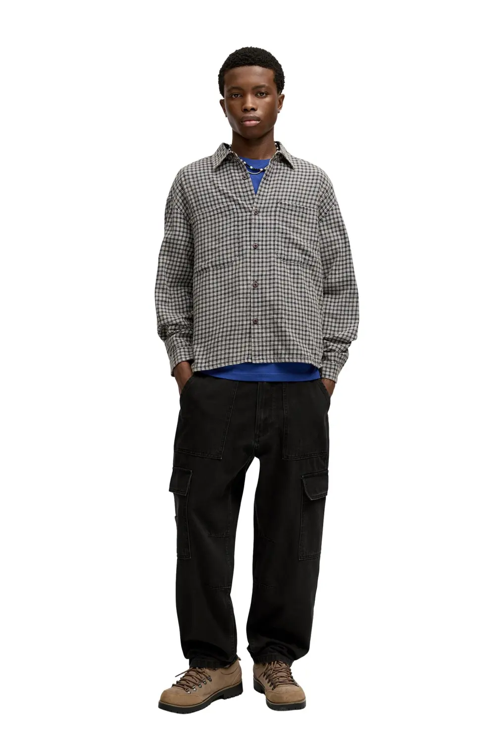 Straight-leg cargo jeans