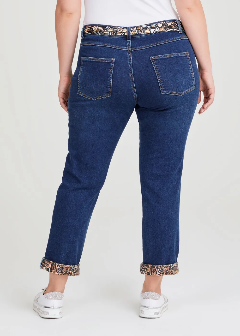 Easy Fit Printed Cuff Jean
