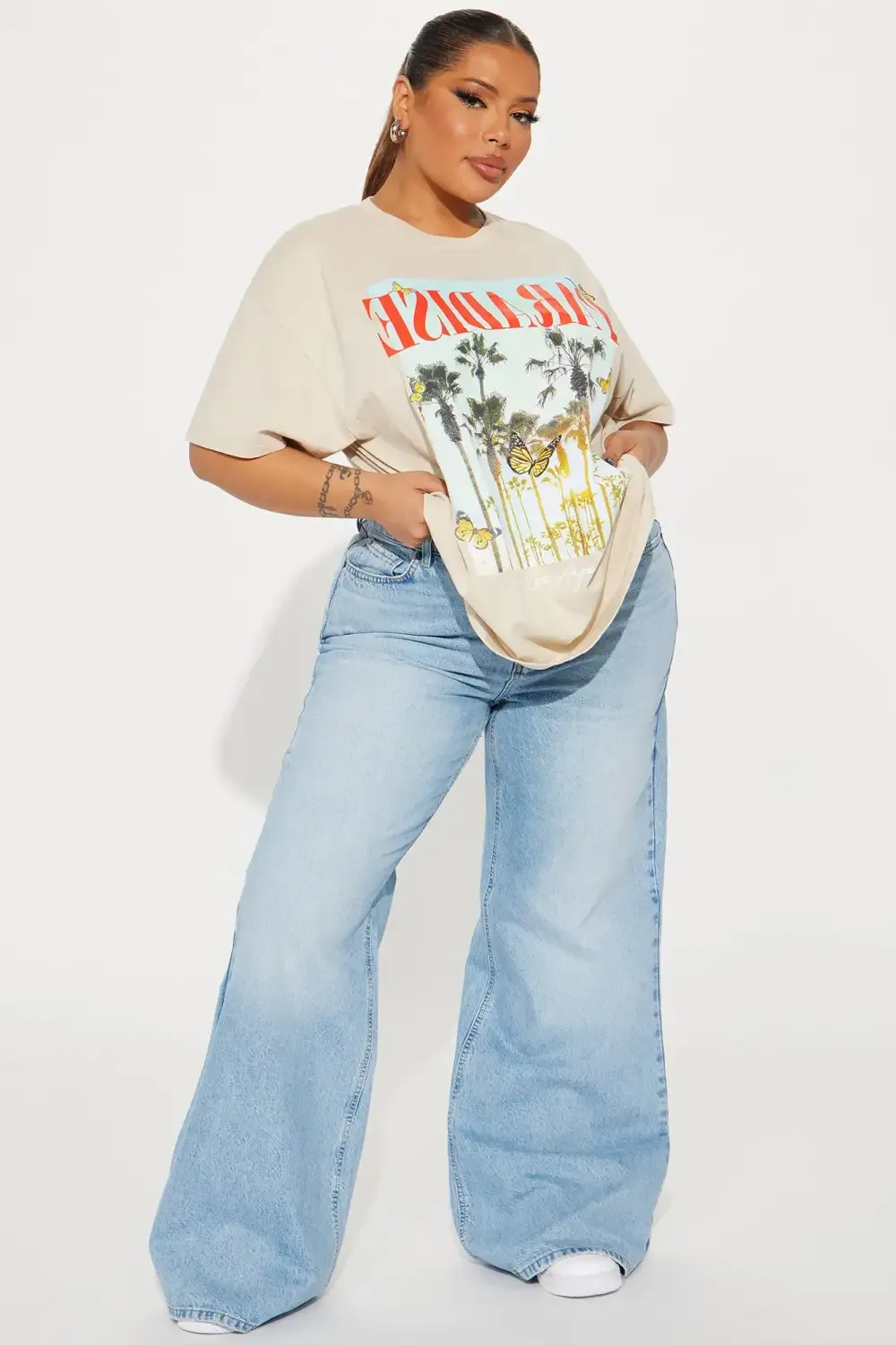 LA Paradise Short Sleeve Tee - Sand