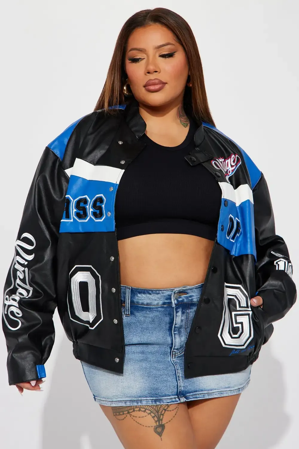 Class Of 87 Varsity Jacket - Blue/combo