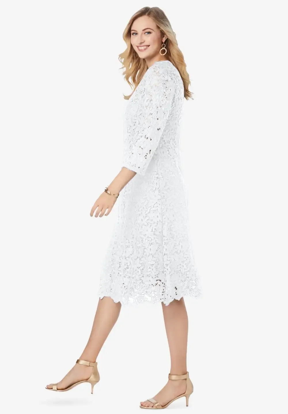 Lace Fit & Flare Dress