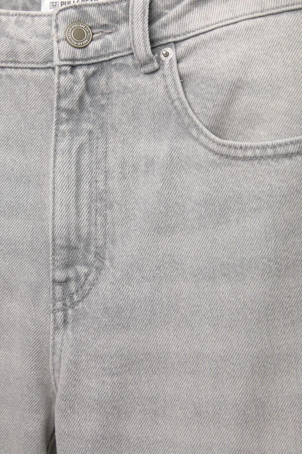 Jeans wide leg tiro alto