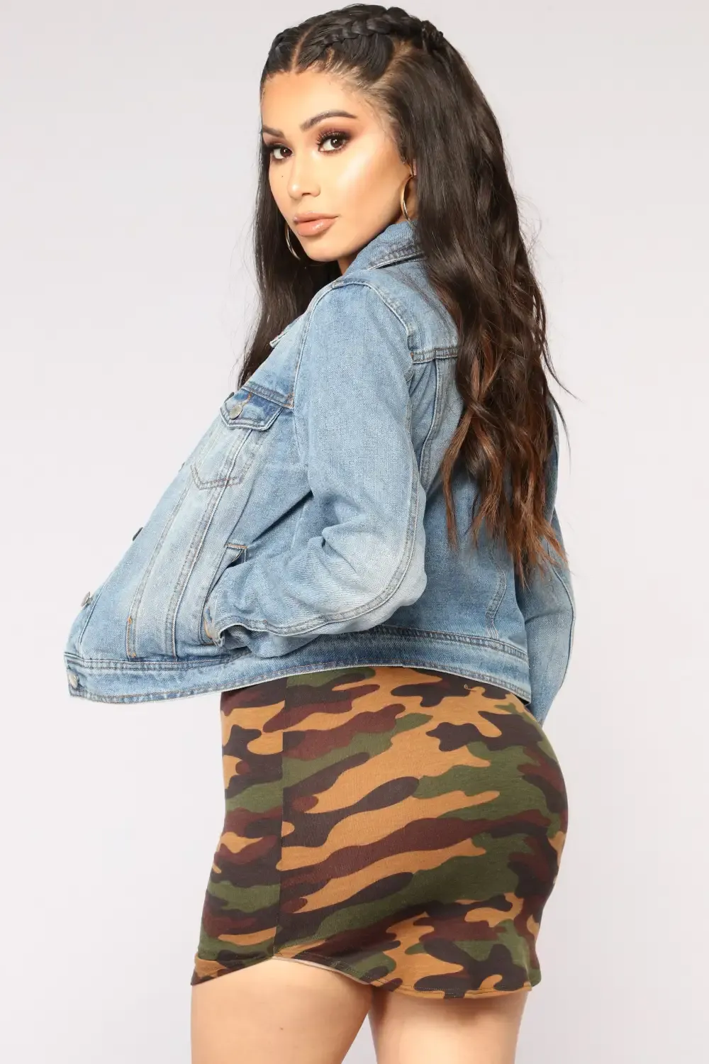 Let's Take The Back Road Denim Jacket - Medium Blue Wash