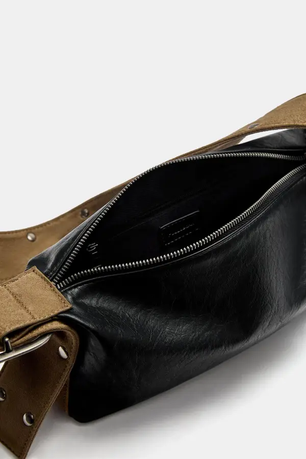 Bolso de hombro contraste